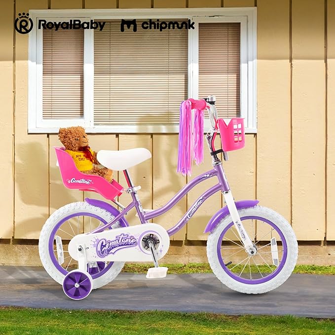 Chipmunk Kids Bike Toddlers 12 14 16 18 Inch Wheel Bicycle Beginners Boys Girls Ages 3-11 Years, Multiple Color Options