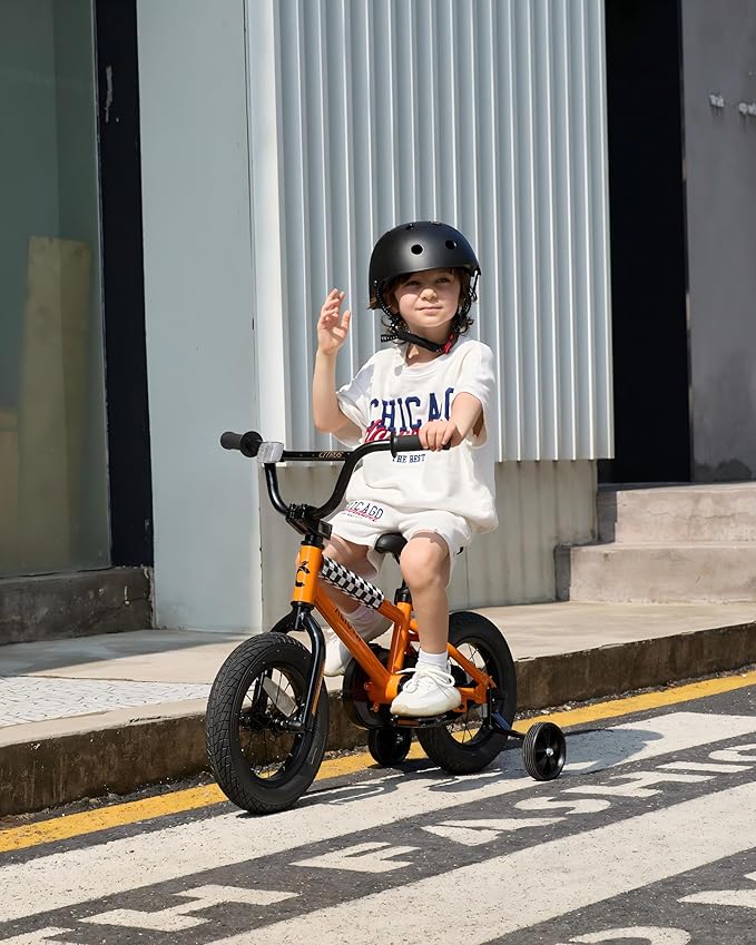 12 14 16 20 Inch Kids Bike BMX Style Bicycle with Training Wheels for 2-14 Years Old Toddlers Boys Girls Coaster Brake Multiple Colors