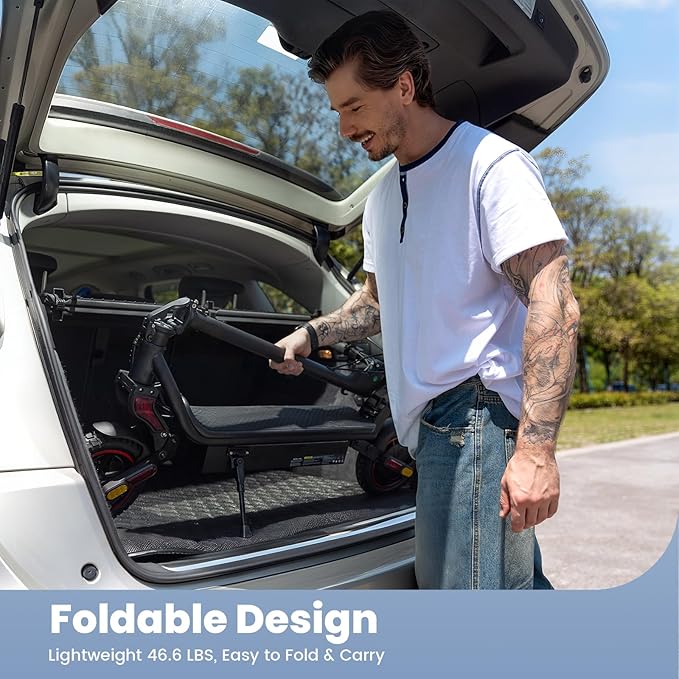 Electric Scooters - 500W/1000W/1500W Peak Motor Electric Scooter Adults, 18/28 Max MPH, 21/25/28 Miles Range, 8.5’’/9.3‘’/10‘’ Tire, Portable& Foldable Commuting E-Scooter