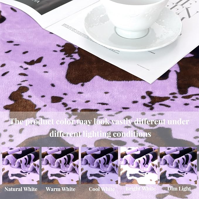 Cute Small Blankets Soft Cozy Purple Blanket Lightweight Lavender Throw Blanket Purple Decor Gifts Stuff for Women Girls Kids