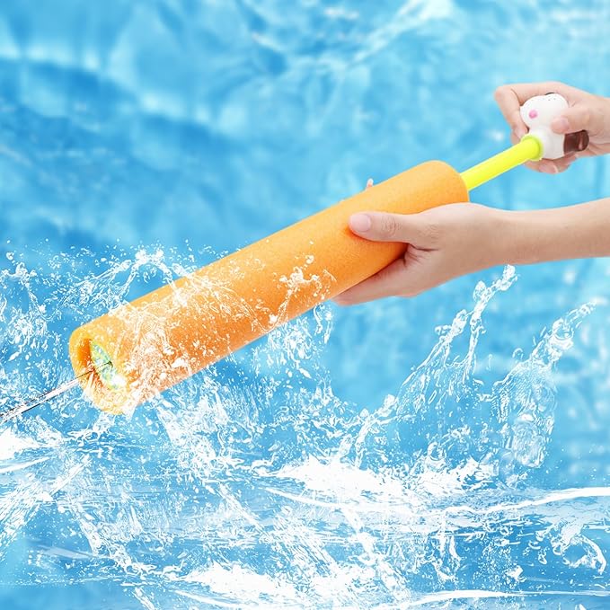 4-Pack Water Blaster Soaker Guns Set,Squirt Guns,Squirt Guns for Kids,Pool Squirt Toys,Pool Water Gun,Ranges up to 40 feet,Outdoor Water Toys for Kids