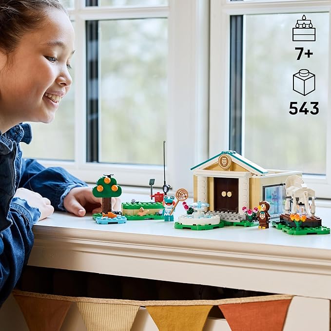LEGO Animal Crossing Blathers’s Museum Collection Building Toy - Pretend Play Set W/2 Toy Minifigures for Girls & Boys, Ages 7+ - Building Blocks for Kids - Gift Idea for Birthdays & Gamers - 77056