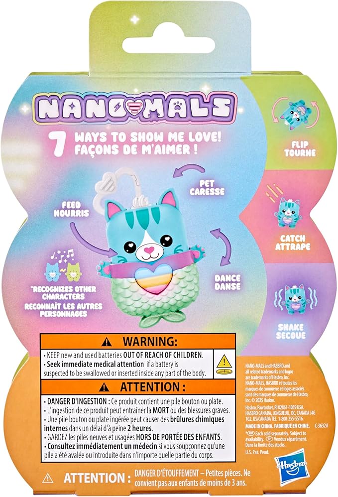 Pawtricia The Blue Kitty, Electronic Pet Cat, 70+ Responses, Interactive Fidget Toys for Girls & Boys, Kids Christmas Stocking Stuffer Gifts, Ages 5+