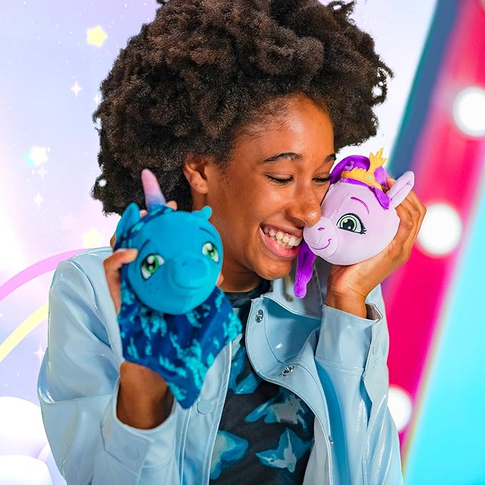 My Little Pony Plush Mystery Ball with Stickers & Fidget Toys - Plushies Blind Box Cute Figures, Stuffed Animal Collectible Toys, Gifts, Prizes for Kids, Ages 3+ (2-Pack)