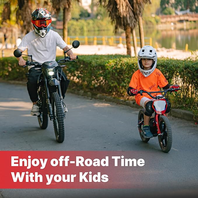 Lightweight Electric Dirt Bike for Kids, 170W Powerful Racing Grade Motorcycle Up to 10MPH, 24V Detachable Battery, 12-Inch Off-Road Tires, 2-Speed Modes Mini Motocross Bike- Ideal for Ages 3-6