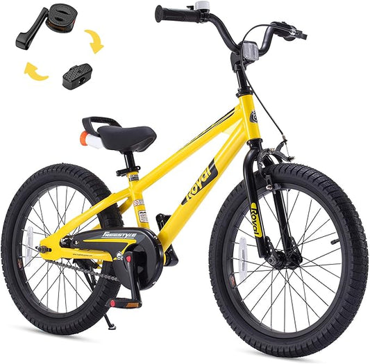 RoyalBaby Kids Bike EZ Freestyle Training Free Balance to Pedal Easy Learning Bicycle, 12-18 Inch for Toddlers to Big Kids