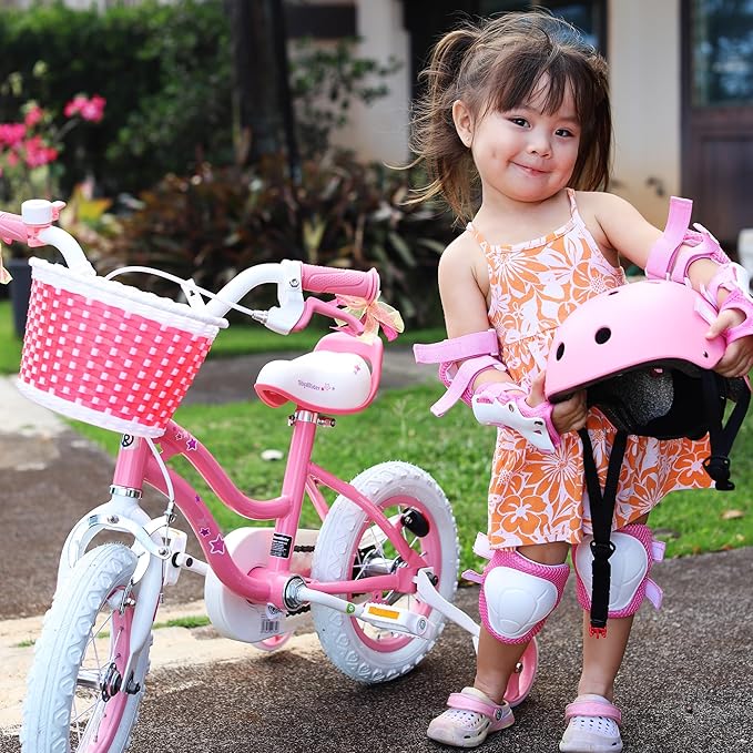 RoyalBaby Girls Bike Classic & EZ Kids Bike, Balance and Pedal Bicycle, 12 14 16 18 20 Inch Toddlers to Big Kids 3-10 Years