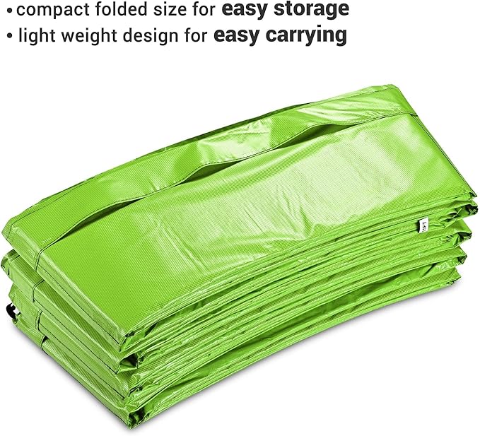 AW 12/13/14/15FT Trampoline Spring Cover Replacement Trampoline Safety Pad Trampoline Accessories, UV-Resistant, PVC EPE Foam Protection Blue/Multicolor/Green