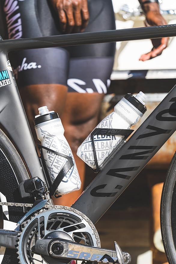 CamelBak Podium Chill Bike Insulated Squeeze Water Bottle Blue Dot, 24oz