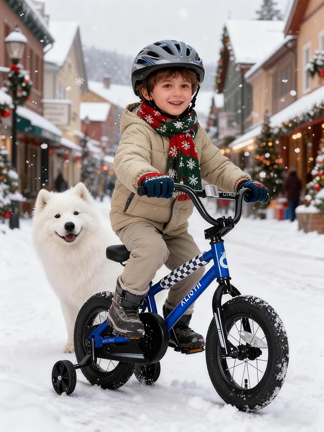 12 14 16 20 Inch Kids Bike BMX Style Bicycle with Training Wheels for 2-14 Years Old Toddlers Boys Girls Coaster Brake Multiple Colors