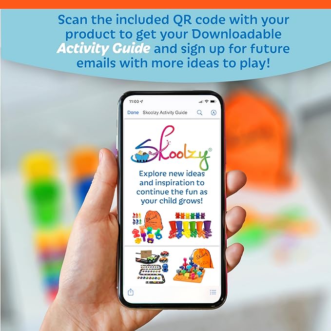 Skoolzy Toddler Peg Board 38 pcs with ebook - Pegboard for Toddlers - Stacking Peg Board - Color Matching & Shape Recognition Toy for Toddlers 3+