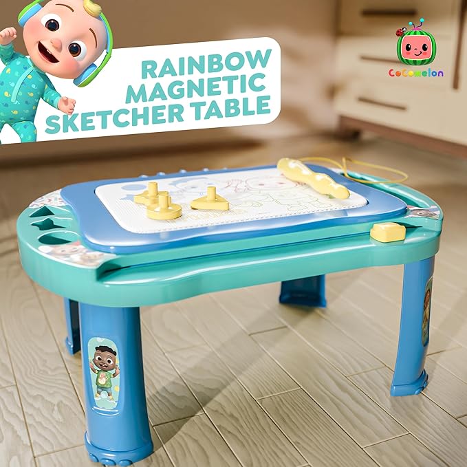 Lollipop Cocomelon Magnetic Drawing Board - Mess-Free Play & Creative Exploration for Toddler Artistic Development with Instant Blank Canvas and Easy Erasing - Educational Learning Toy for Toddlers