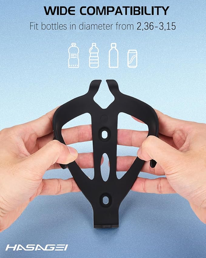 Bike Water Bottle Holder, Durable Non-Slip Lightweight Universal Bicycle Bottle Cage for Mountain/Road Cycling Accessories