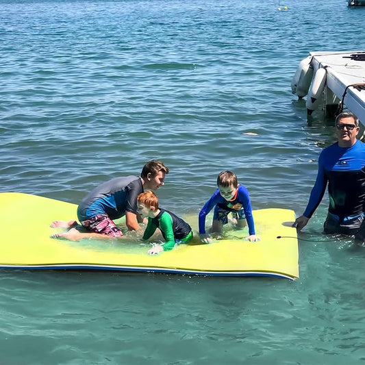 Lily Pad Floating Mat, 7/9/12/18 FT Floating Mat, Pool Float for Water Recreation, Floating Water Mat, 3-Layer Tear-Resistant XPE Foam for Boat, Beach, Ocean, Pool,Lake