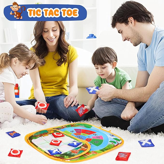Bean Bag Toss Game Outdoor Toys for Toddlers Kids, Cornhole Game Outside Toys for Kids Ages 3-5, Carnival Game Toodler Kids Outdoor Toys for Ages 5-7