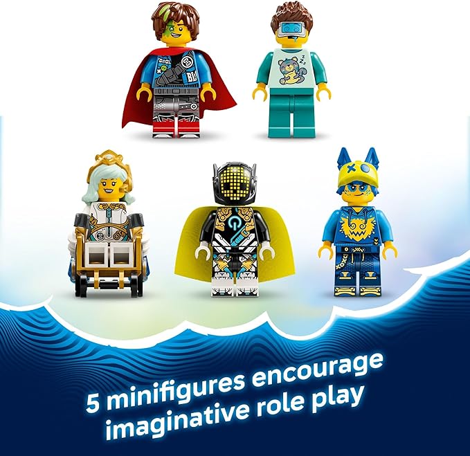 LEGO DREAMZzz Nightmare Shark Submarine Building Toy for Kids - Pretend Play Set & Figures for Boys & Girls, Ages 9+ - Rebuild as a Battleship or Submarine Toy - Gift Idea for Birthdays - 71500