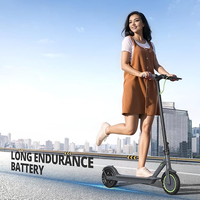 Electric Scooter for Adults- 8.5"/10''/14'' Tires, Up to 19/22MPH by 350W/500W Motor, Max 12/21/23/27/62Miles Long-Range Foldable Commuting Adults Scooter with Double Braking System and App