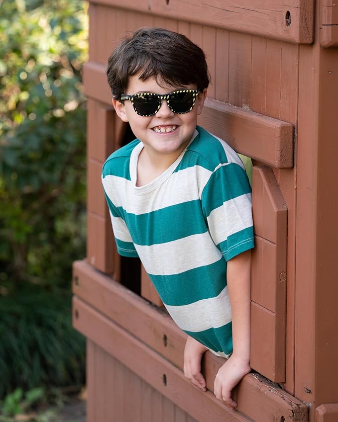 Sunnies Shades Kids Sunglasses, Toddler Sunglasses - Polarized UVA and UVB Protection, Anti-Slip Frame for kids.