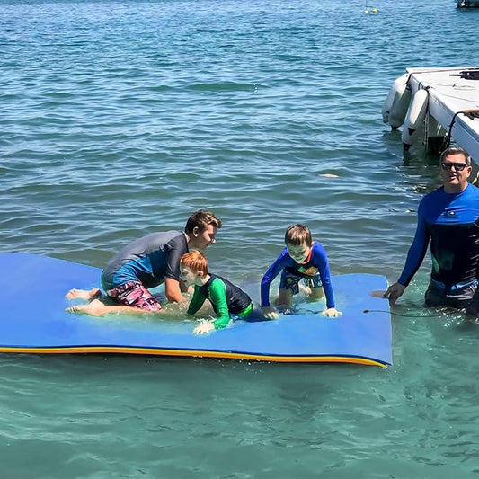 Lily Pad Floating Mat, 7/9/12/18 FT Floating Mat, Pool Float for Water Recreation, Floating Water Mat, 3-Layer Tear-Resistant XPE Foam for Boat, Beach, Ocean, Pool,Lake