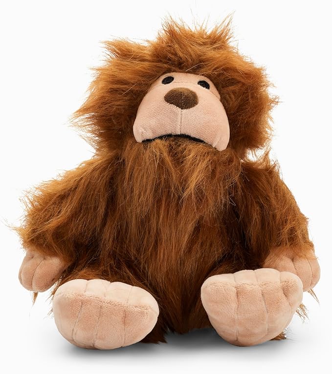 Flourish Pets 3 in 1 Multi-Layer Chew Toy for Active Dogs | Non-Toxic BPA Free Double Stitched Soft Fabric Exterior Dog Toys | Long-Lasting Dog Plush Toys - Small Sasquatch 9.5"