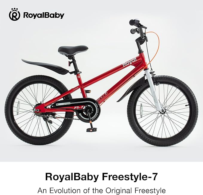 RoyalBaby Kids Bike EZ Balance to Pedal Dual Handbrake Toddlers Boys Girls Bicycle 12-20 Inch for Age 3-10 Years