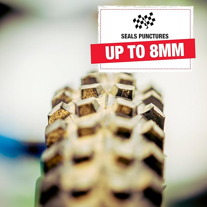 Finish Line FiberLink Pro Latex Tubeless Tire Sealant with Kevlar Technology – Long-Lasting, Low Viscosity Bicycle Sealant for Road, Gravel, Cyclocross, Mountain & Fat Bike Tires, 8 oz