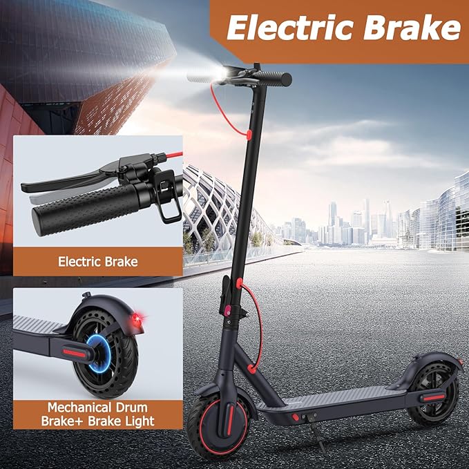 E Scooter for Adults 19-22 MPH 350/500W Motor 281/441Wh Battery,8.5"/10" Tires,Motorized Scooter Up to 22 Miles Range, Foldable Scooter with Double Shock Absorption/Bearing 265 LBS/APP Control