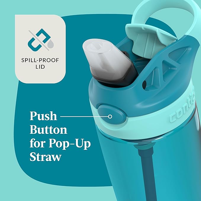 Contigo Aubrey Leak-Proof Spill-Proof Water Bottle 20oz Juniper Jade