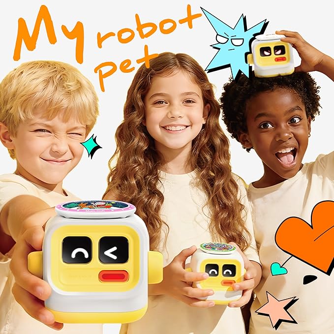 Kids Bluetooth Audio Speaker: Story Machine, Interactive Toy, Voice Recording, Pre-Loaded Stories and Muisic, Screen-Free Storytelling Toys, Christmas/Birthday Gift for Children