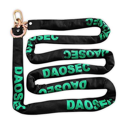 10ft Maximum Security Chain - 3/8" (9mm) Hardened Boron Steel - Anti-Theft Motorcycle & Bike Lock for Fence, Shed, ATV, RV (Weatherproof Galvanized)