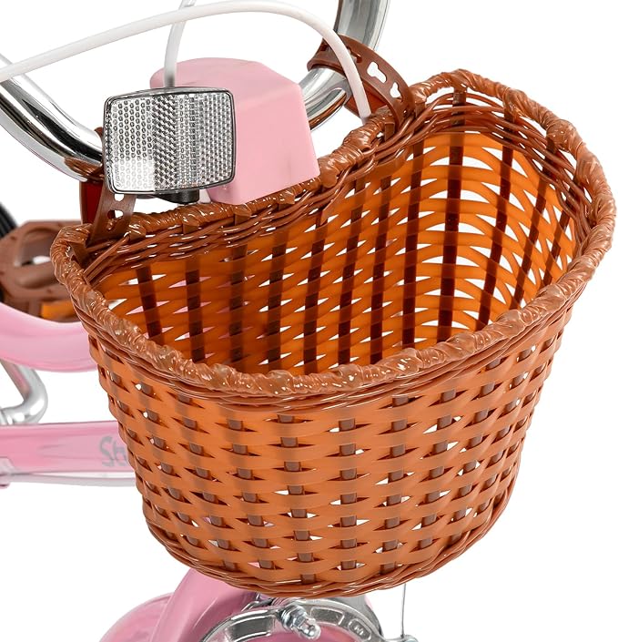 JOYSTAR Girls Bike for 2-12 Years Old Toddlers and Kids, 12" 14" 16" 18“ Retro Style Kids Bike with Training Wheels, 20 Inch Children Bicycle with Kickstand