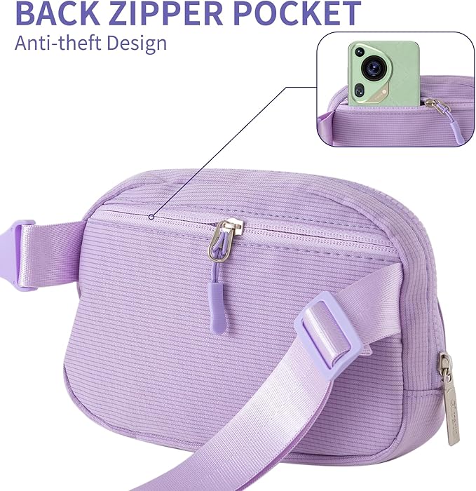 Bag Belt Bag，Graduation Gifts for Teen Girls Kids - Birthday Gifts for Girls,Friendship Gifts for Women,Friend Birthday Gifts for Women Cute Trendy Stuff. Purple-N