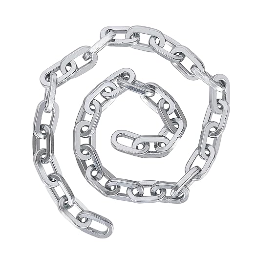 OKG Heavy Duty Security Chain, 3.9ft x 5/16" Thick Outdoor Gate Chain, Cut Proof Chain Made of Hardened Alloy Steel Chain, Ideal for Fence Gates, Bicycles, Moped, Trailers, Generator, etc