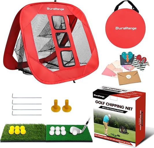 Pop-Up Golf Chipping Net - Ultimate Target Training Chip Aids for Precision & Distance, Outdoor | Indoor Practice, Golfer Gift