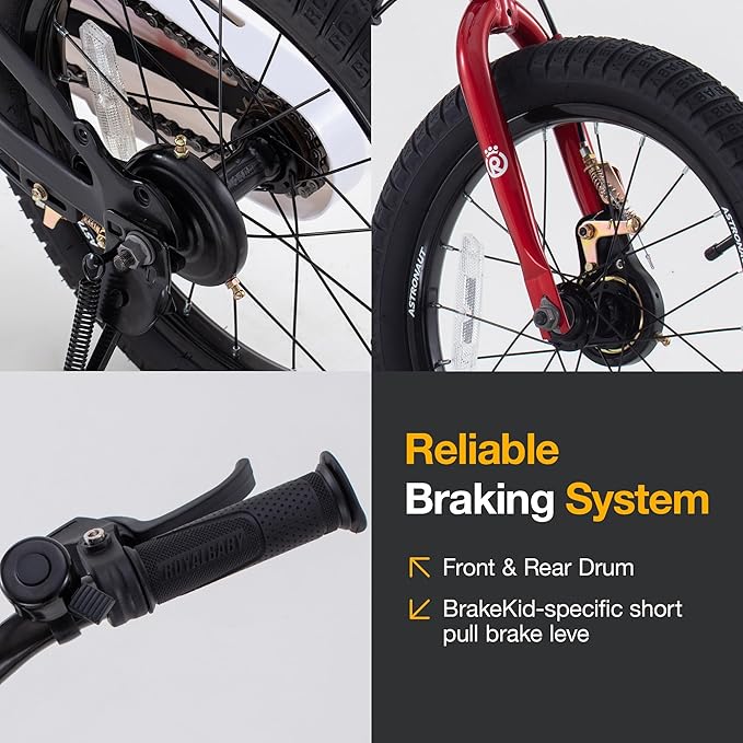 RoyalBaby Magnesium Kids Bike Lightweight Alloy Children Sport Bicycle 14/16/18 Inch Wheel for Boys Girls Ages 3+ Years