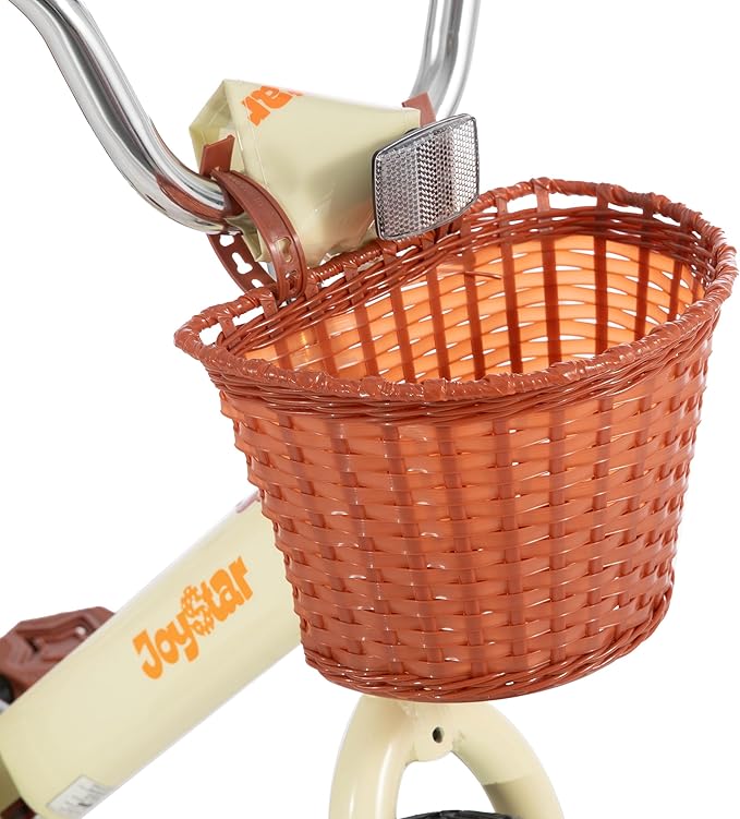 JOYSTAR Vintage Kids Bike with Training Wheels & Basket, 12 14 16 Inch Girls Bike for 2-7 Years Old, Children Bicycles, Multiple Colors