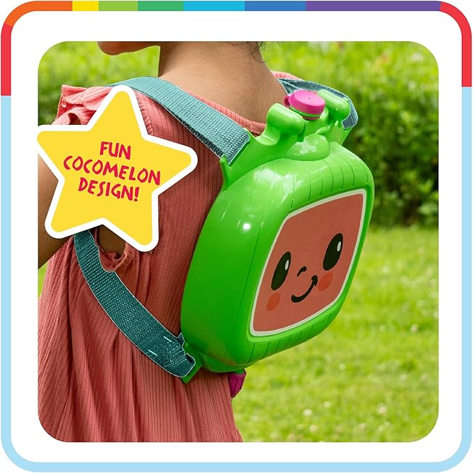 Cocomelon Water Backpack Water Toy, Outdoor Water Blaster for Kids