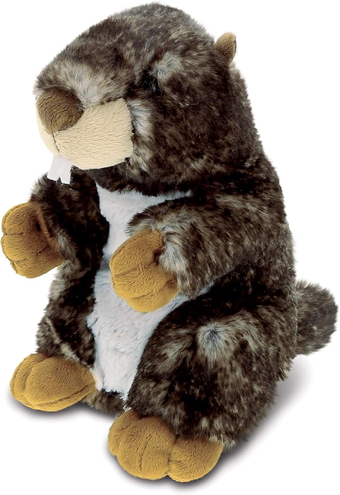 DolliBu Wild Marmot Plush Animal - Super Soft Stuffed Animal Marmot, Adorable and Cute Animal Playtime Plush Toy, Wild Life Stuffed Animals for Kids and Adults, Fluffy Stuffed Animal Gift - 8.5 Inches