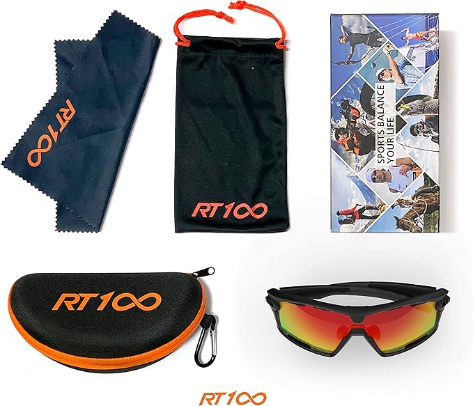 RIDE YOUR WAY Professional wrap around Frameless Cycling Sunglasses for Men and Women