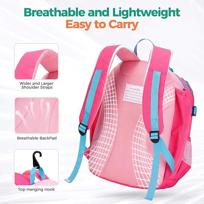 Choco Mocha Kids Baseball Bag, Large Youth Baseball Backpack Softball Bag for Girls T-Ball with Bat Holder