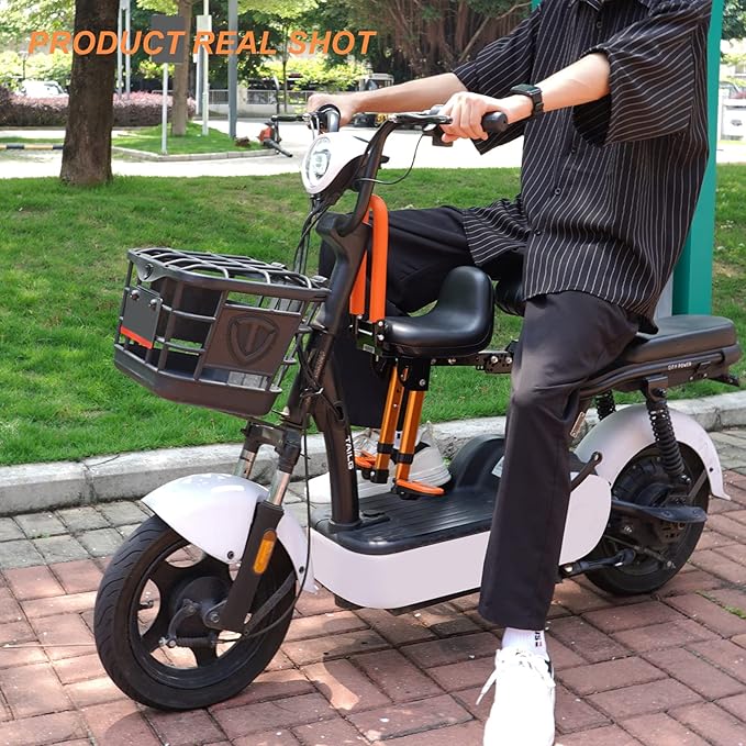 Thicken Front Child Bike Seat,Foldable Front Mounted Kids Bike Seat for City Bicycles Hybrid Cruiser Bicycles Pedal Scooter Motorcycle Bicycles