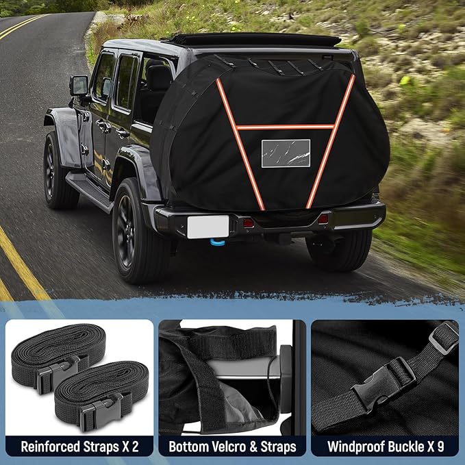 Bike Cover for Transport 2 Bikes,600D Heavy Duty Bike Covers for 2 Bikes on Rear Bike Rack,Waterproof Bike Rack Cover Outdoor Storage