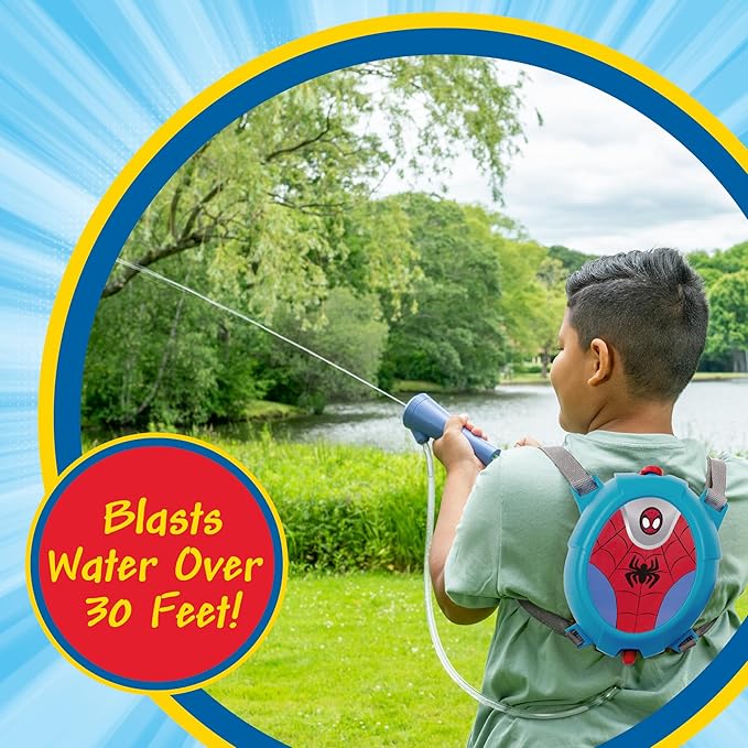 Spiderman Water Backpack Water Toy, Outdoor Water Blaster for Kids