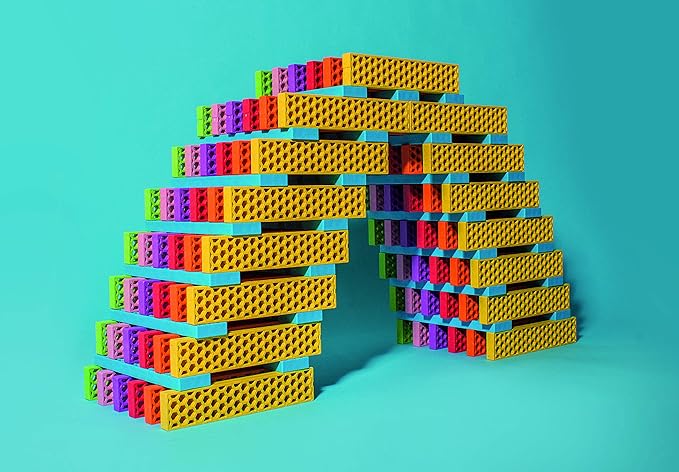 Tegu 340 Piece Perfect Blocks Building Set, Multicolor