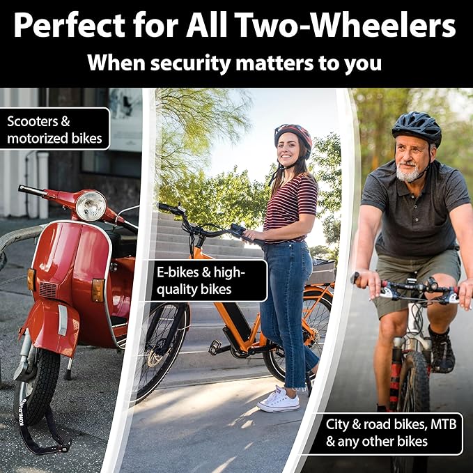 Heavy Duty Combination Bike Lock [Sold Secure Gold] 43" Long with Maximum Security – Anti Theft Bike Chain Lock with Numeric Code & 8mm Hardened Steel for Bicycle, Ebike, & Motorcycle