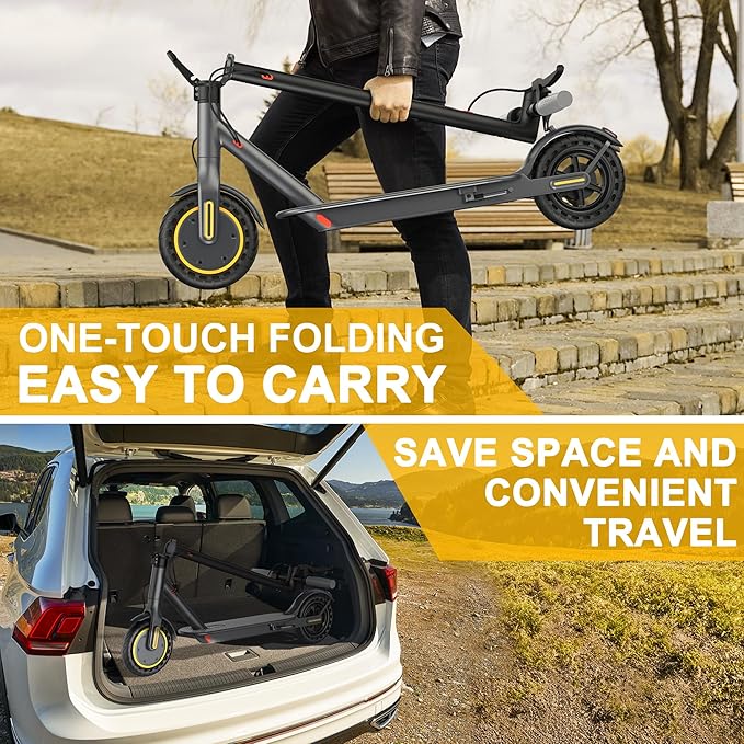 10/8.5" E Scooter for Adults 19-22 MPH Sport Escooter 350W/500W Motor, Electric Scooter 15-22 Miles Range, Bearing 265 LBS/APP Control,with Seat Parent ASIN: B0FHB4G2WQ