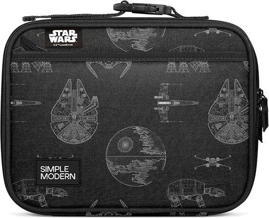Simple Modern Star Wars Kids Lunch Box for School | Reusable Insulated Lunch Bag for Toddler, Girl, and Boy | Meal Containers with Exterior & Interior Pockets | Hadley Collection | Vehicle Schematics