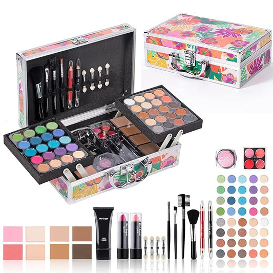 Hot Sugar Makeup Kit for Women Full Kit, Teen Girls Makeup Set Ages 8-16 for Birthday & Christmas (Tropical)