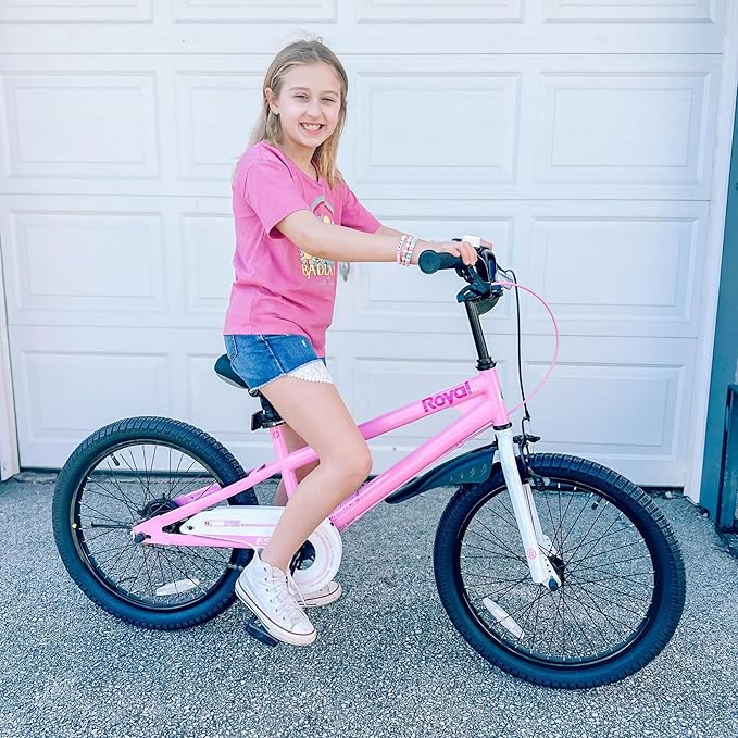 RoyalBaby Kids Bike EZ Balance to Pedal Dual Handbrake Toddlers Boys Girls Bicycle 12-20 Inch for Age 3-10 Years