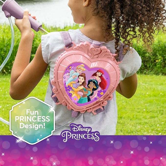 Disney Princess Water Backpack Water Toy, Outdoor Water Blaster for Kids